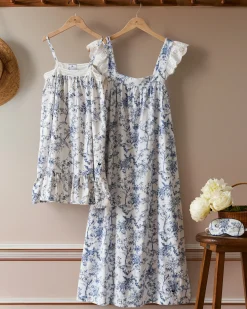 Kids Petite Plume Girl's Twill Lily Nightgown in Timeless Toile