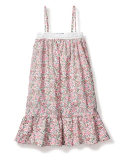 Kids Petite Plume Girl's Twill Lily Nightgown in Fleurs de Rose