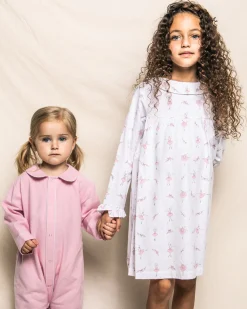 Kids Petite Plume Girl's Twill Scarlett Nightgown in Sugar Plum Fairy
