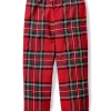 Kids Petite Plume Kid's Brushed Cotton Pajama Pants in Imperial Tartan