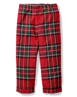 Kids Petite Plume Kid's Brushed Cotton Pajama Pant in Imperial Tartan