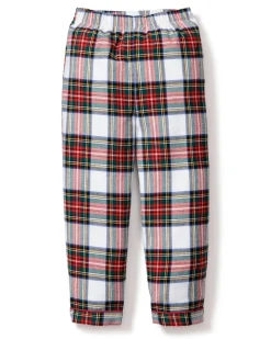 Kids Petite Plume Kid's Brushed Cotton Pajama Pant in Windsor Tartan