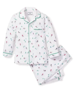 Kids Petite Plume Kid's Flannel Pajama Set in Après Ski