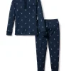 Kids Petite Plume Kid's Pima Snug Fit Pajama Set in Portsmouth Anchors