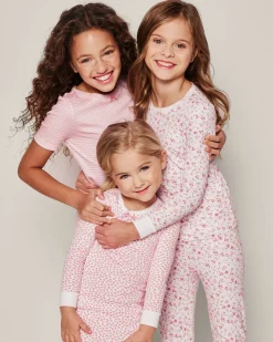 Kids Petite Plume Kid's Pima Snug Fit Pajama Set in Sweethearts