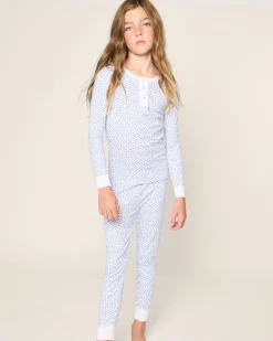 Kids Petite Plume Kid's Pima Snug Fit Pajama Set in Sweethearts