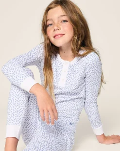 Kids Petite Plume Kid's Pima Snug Fit Pajama Set in Sweethearts