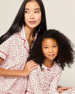 Kids Petite Plume Kids Pima Snug Fit Pajama Set in Cherry Orchard