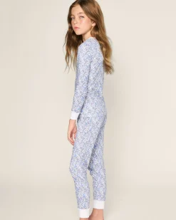 Kids Petite Plume Kid's Pima Snug Fit Pajama Set in Fleurs des Bois