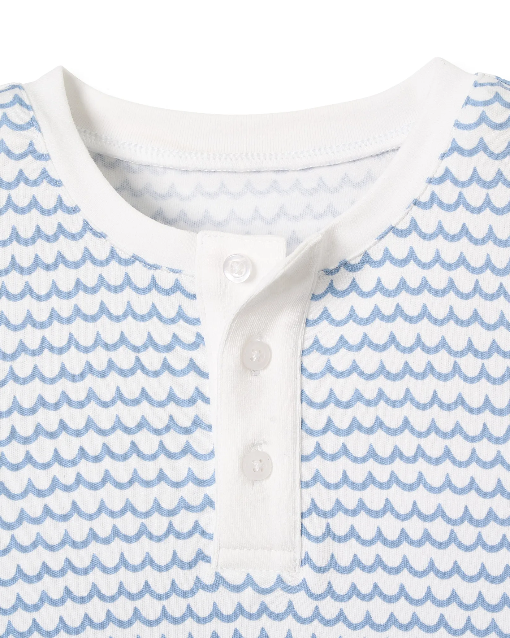 Kids Petite Plume Kid's Pima Snug Fit Pajama Set in La Mer