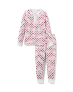 Kids Petite Plume Kid's Pima Snug Fit Pajama Set in Autumn Orchards