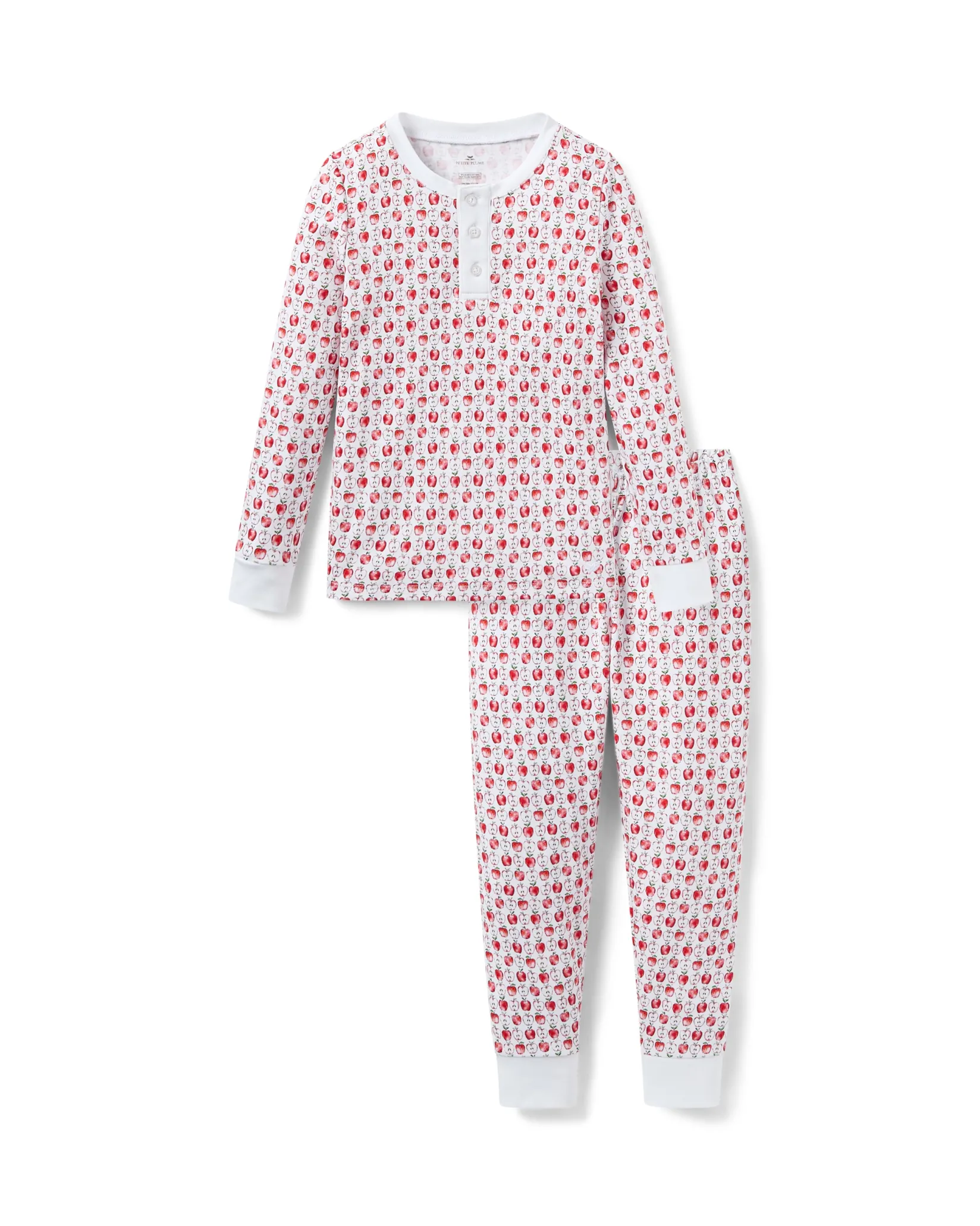 Kids Petite Plume Kid's Pima Snug Fit Pajama Set in Autumn Orchards