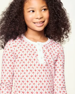 Kids Petite Plume Kid's Pima Snug Fit Pajama Set in Autumn Orchards
