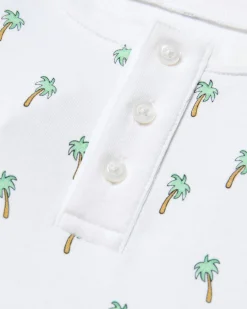 Kids Petite Plume Kids Pima Snug Fit Pajama Set in Palmier