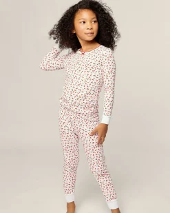 Kids Petite Plume Kids Pima Snug Fit Pajama Set in Palmier