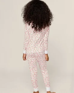 Kids Petite Plume Kids Pima Snug Fit Pajama Set in Palmier