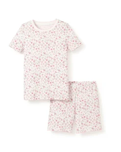 Kids Petite Plume Kid's Pima Snug Fit Short Set in Dorset Floral