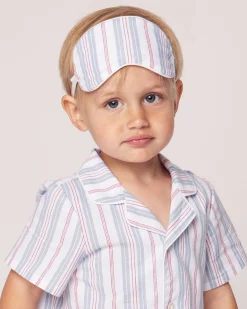 Kids Petite Plume Kid's Sleep Mask in Vintage French Stripes