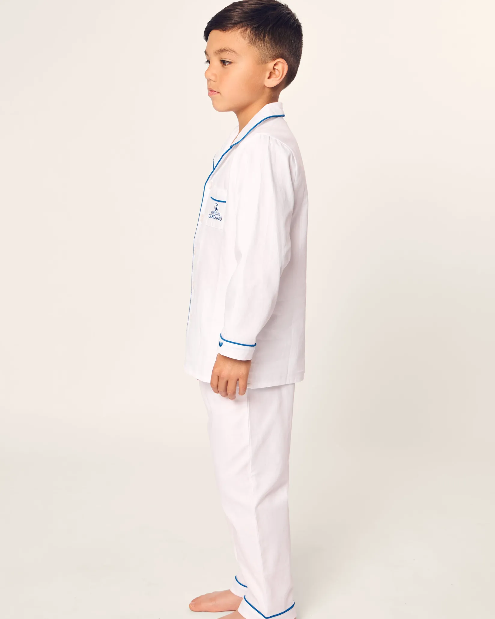 Kids Petite Plume Kid's Twill Pajama Set Hotel del Coronado x