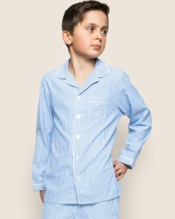 Kids Petite Plume Kid's Twill Pajama Set in