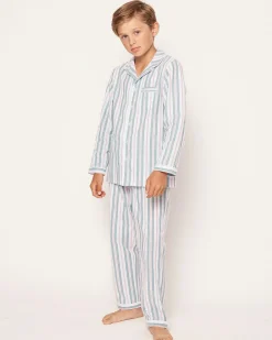 Kids Petite Plume Kid's Twill Pajama Set in