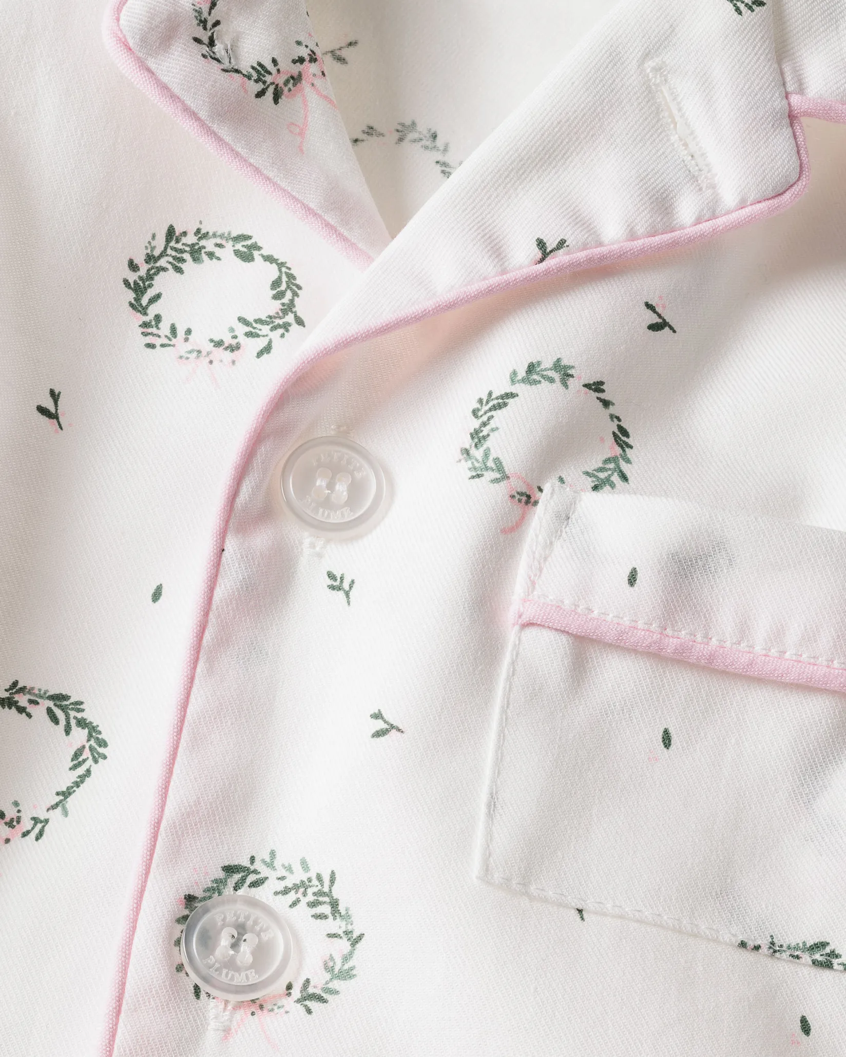 Kids Petite Plume Kid's Twill Pajama Set in Somerset Wreath