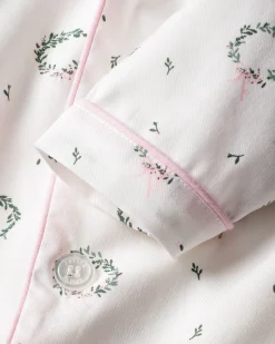 Kids Petite Plume Kid's Twill Pajama Set in Somerset Wreath