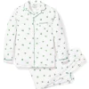 Kids Petite Plume Kid's Twill Pajama Set in Shamrocks