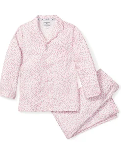 Kids Petite Plume Kid's Twill Pajama Set in Sweethearts