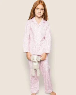 Kids Petite Plume Kid's Twill Pajama Set in Sweethearts