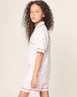 Kids Petite Plume Kid's Twill Short Set in Coastal Charms