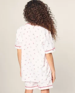 Kids Petite Plume Kid's Twill Short Set in Coastal Charms