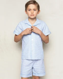 Kids Petite Plume Kid's Twill Short Set in