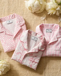 Kids Petite Plume Kid's Twill Short Set in Pink Gingham