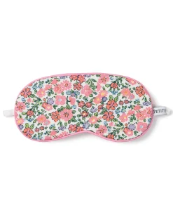 Kids Petite Plume Kid's Twill Sleep Mask in Blush Boulevard