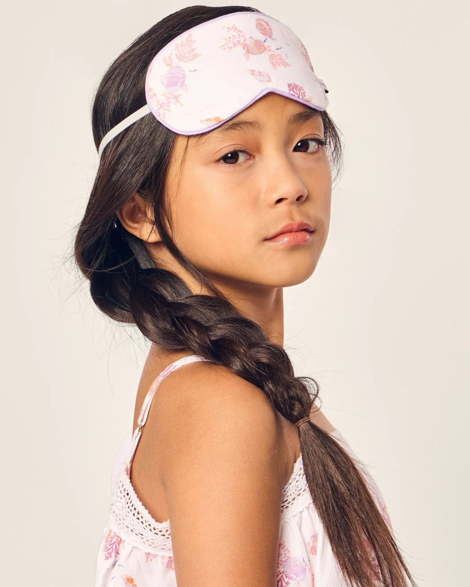Kids Petite Plume Kid's Twill Sleep Mask in Coastal Charms