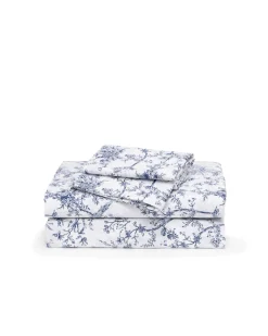 Petite Plume Luxe Premium Cotton Bed Sheets in Timeless Toile
