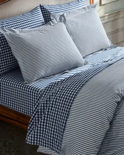 Petite Plume Luxe Premium Cotton Bed Sheets in Pink Gingham