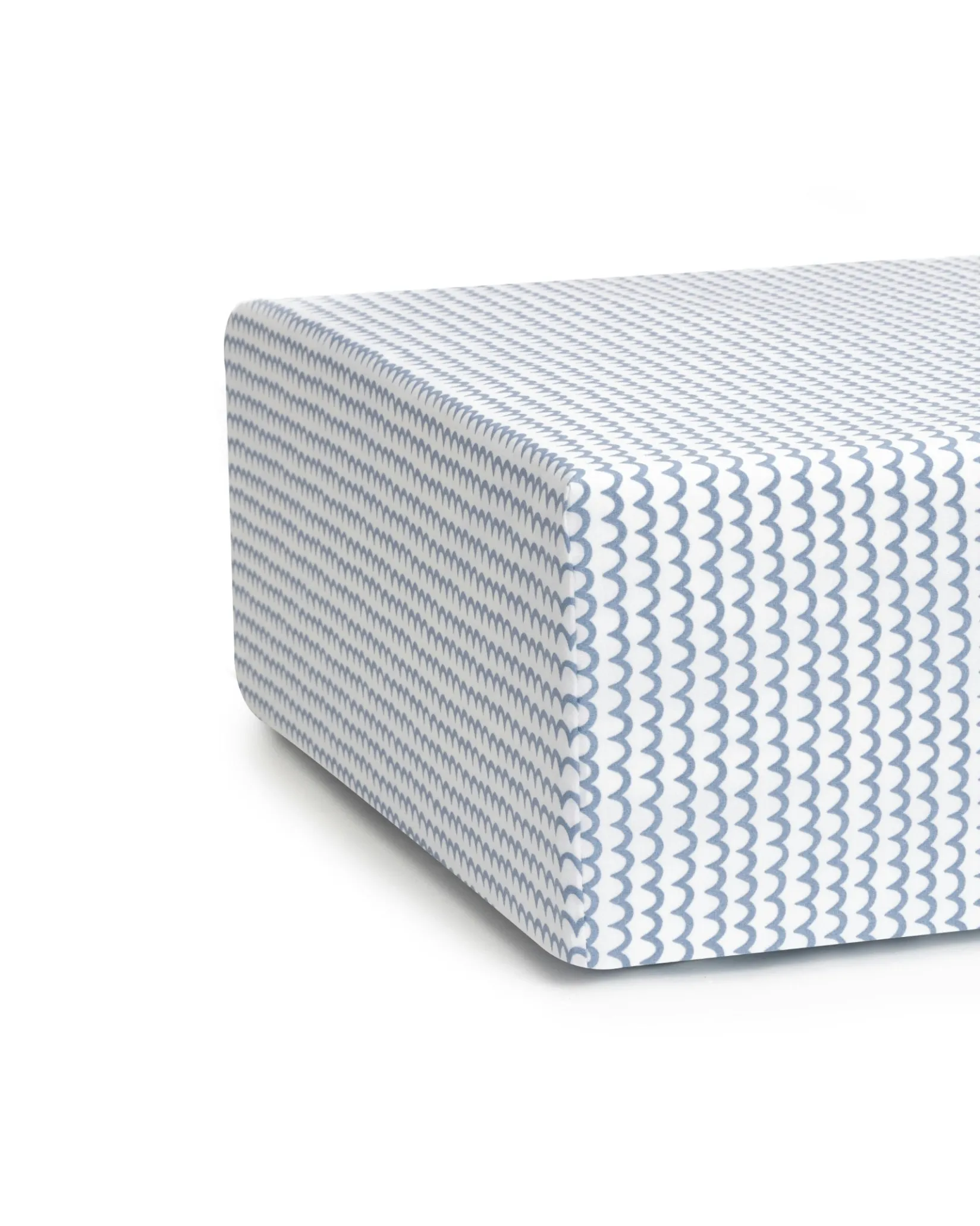Petite Plume Luxe Premium Cotton Crib Sheet in La Mer