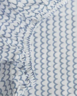 Petite Plume Luxe Premium Cotton Crib Sheet in La Mer