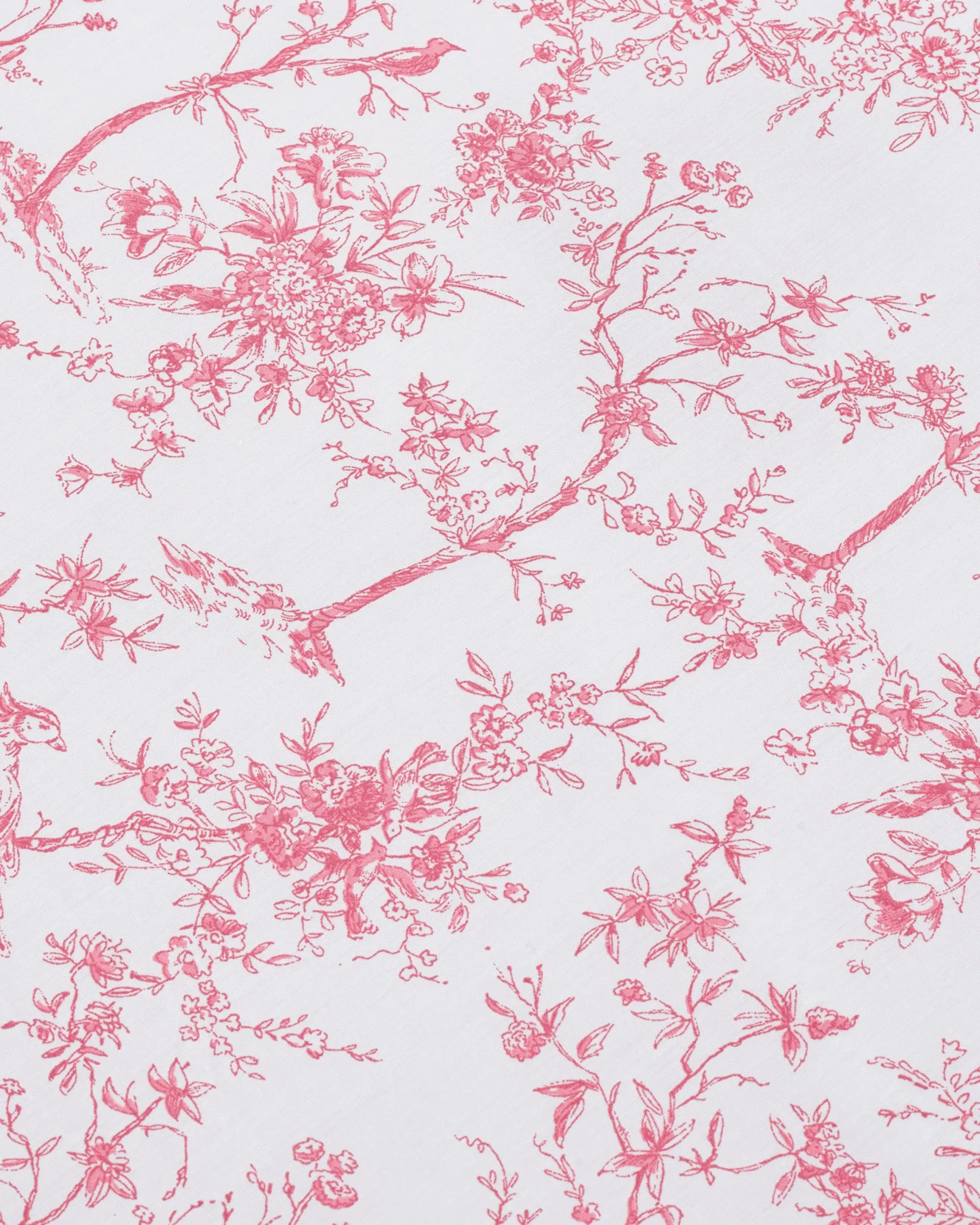 Petite Plume Luxe Premium Cotton Sheets in Pink Timeless Toile
