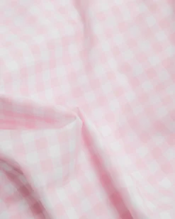 Petite Plume Luxe Premium Percale Duvet Set in Pink Gingham