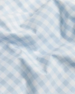 Petite Plume Luxe Premium Percale Duvet Set in Pink Gingham