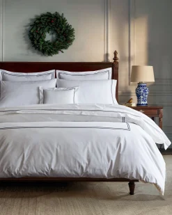 Petite Plume Luxe Premium Percale Duvet Set in White