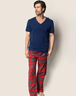 Petite Plume Men's Brushed Cotton Pajama Pant in Imperial Tartan