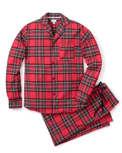 Petite Plume Men's Brushed Cotton Pajama Set in Imperial Tartan