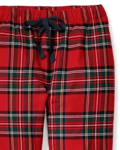 Petite Plume Men's Brushed Cotton Pajama Pant in Windsor Tartan