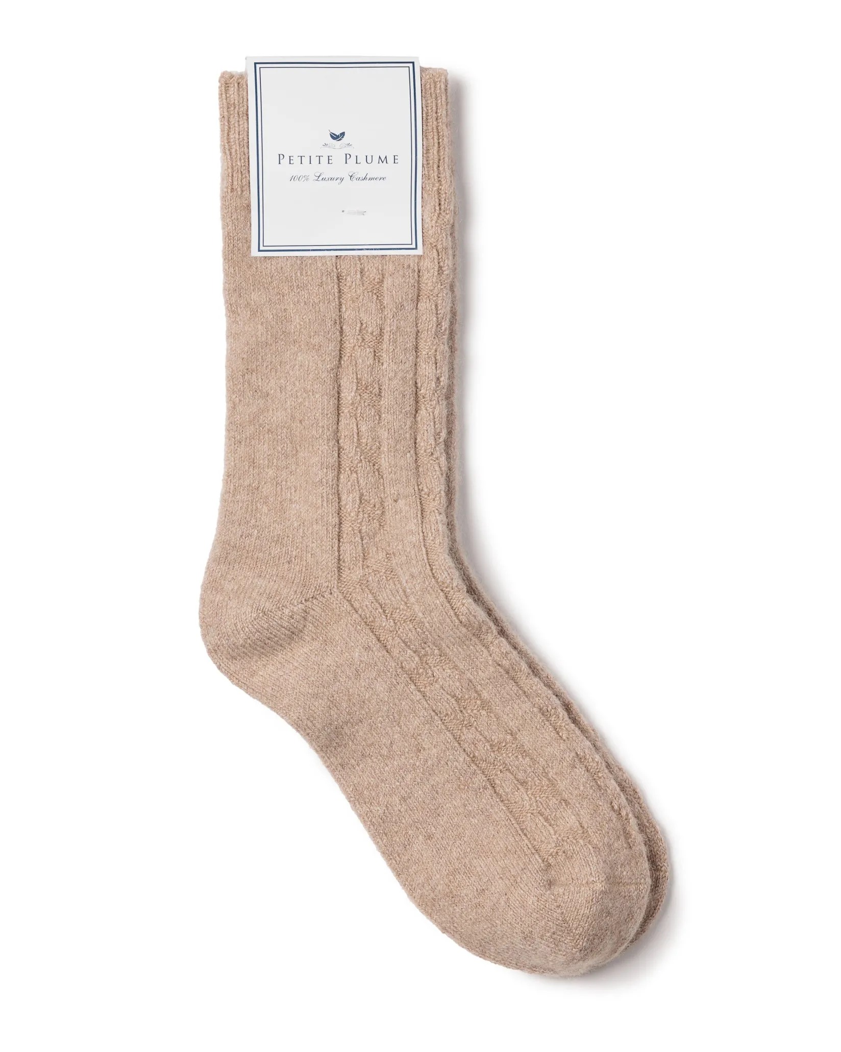 Petite Plume Men's Cashmere Sock in Navy
