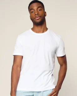 Petite Plume Men's Pima Essential Crew Neck Tee in White