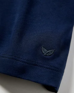 Petite Plume Men's Pima Essential Crew Neck Tee in Navy
